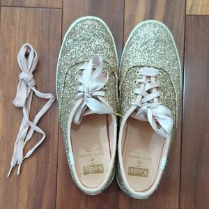 Keds x Kate Spade Rose Gold Glitter Sneakers 6